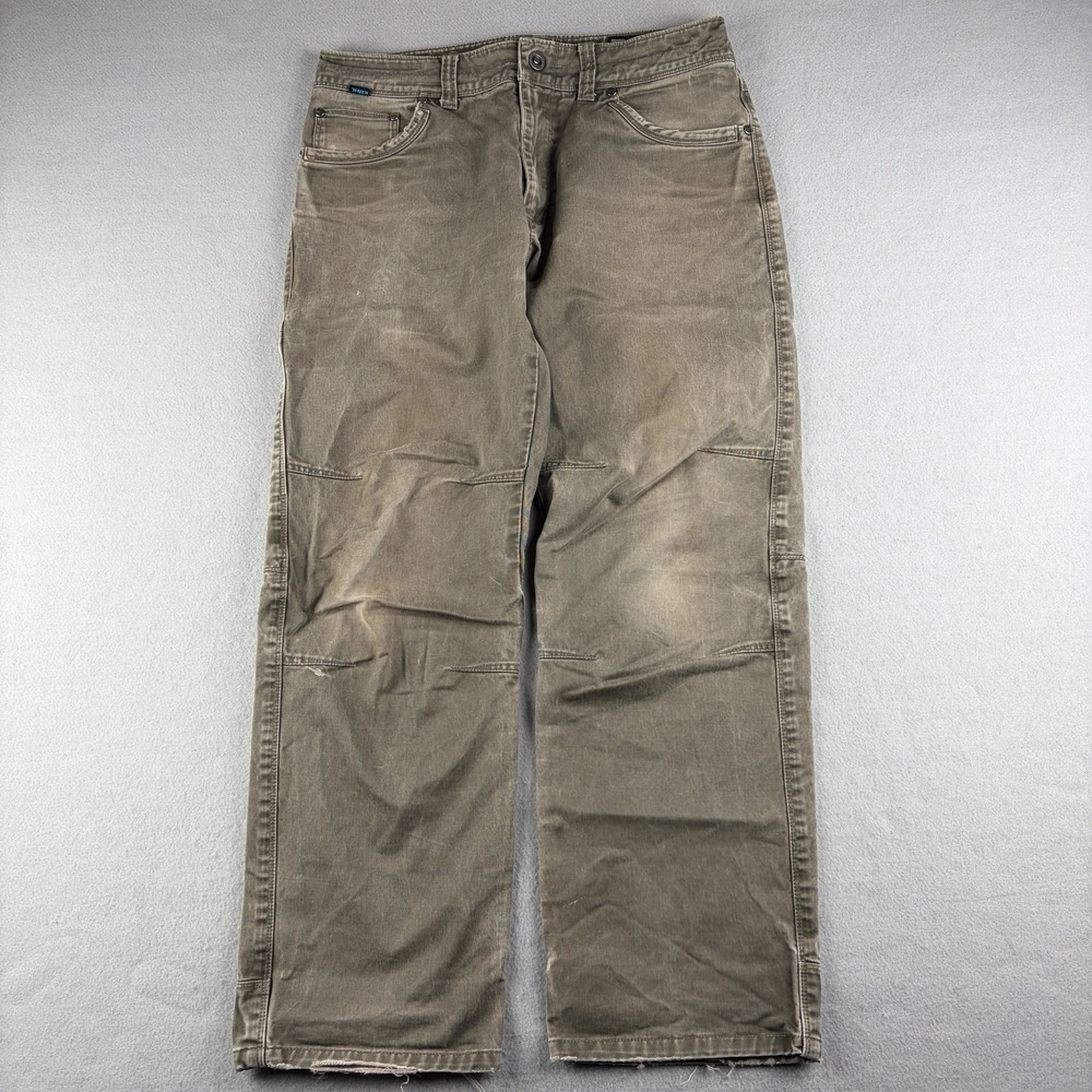 Kuhl Rydr Pants Men's 32x30 Vintage Patina Dye Brown Stretch Work Outdoor